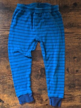 5/$25 Carter's Blue and Navy Striped Toddler Pants 3T